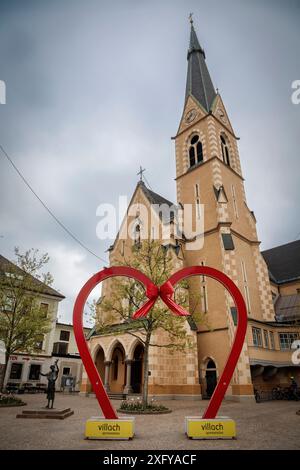 Pfarrkirche St. Nikolai in Villach, Kärnten, Österreich Stockfoto