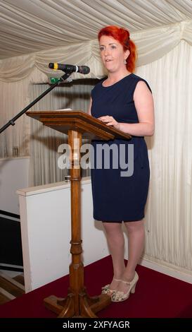 BILDER ABLEGEN. Juli 2024. Die Labour-Parlamentsabgeordnete Louise Haigh kehrt als Sheffield Heeley-Parlamentsabgeordnete nach der Parlamentswahl gestern zurück. Sie wurde heute zur neuen Verkehrsministerin im Kabinett von Keir Starmer ernannt. Westminster, London, Großbritannien. Juli 2019. Louise Haigh nahm an einer Parlamentarischen Veranstaltung im House of Lords in Westminster, London Teil. Kredit: Maureen McLean/Alamy Stockfoto