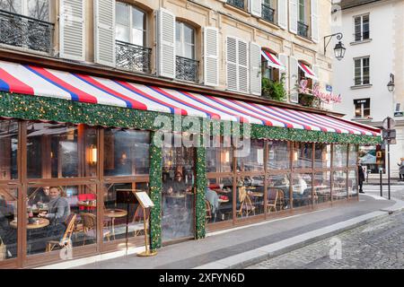 Restaurant Bistrot Le Bonaparte, Saint-Germain-des-Pres, Paris, Ile de France, Frankreich Stockfoto