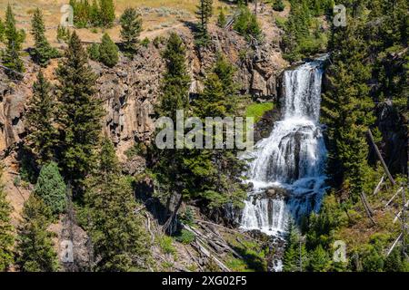 Undine fällt, Yellowstone-Nationalpark, Wyoming, USA Stockfoto