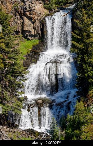 Undine fällt, Yellowstone-Nationalpark, Wyoming, USA Stockfoto