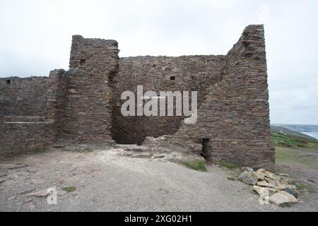 Wheal Coates Zinnmine Stockfoto