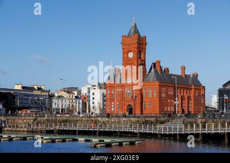 Das Pierhead Building, Cardiff Bay, Wales, Großbritannien Stockfoto