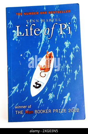 Life of Pi von Vann Martel Taschenbucheinband, Gewinner des man Booker 2002 Stockfoto