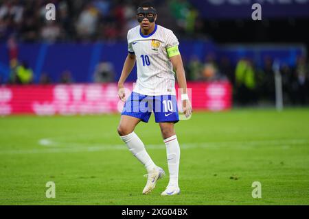 Hamburg, Deutschland. Juli 2024. Kylian Mbappe aus Frankreich während des Spiels der UEFA Euro 2024 zwischen Portugal und Frankreich. Das Viertelfinale wurde am 5. Juli 2024 im Volksparkstadion in Hamburg ausgetragen. (Foto: Bagu Blanco/PRESSINPHOTO/Alamy Live News Stockfoto