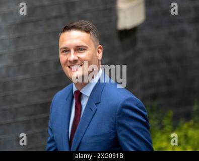 London, Großbritannien. 5. Juli 2024 Mitglieder des neuen Labour Kabinetts in Downing Street London UK Wes Streeting, Gesundheitssekretär Credit: Ian Davidson/Alamy Live News Stockfoto