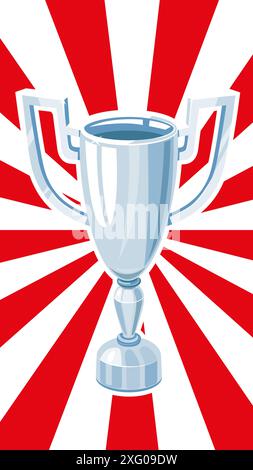 Fußball-Euro-Meisterschaft 2024. Fußball-Cup-Banner. Stock Vektor