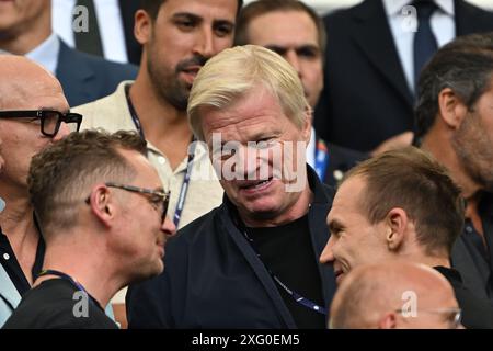 Stuttgart, Deutschland. Juli 2024. Fußball, UEFA Euro 2024, Europameisterschaft, Spanien - Deutschland, Endrunde, Viertelfinale, Stuttgart Arena, ehemaliger Nationaltorhüter Oliver Kahn in der Tribüne. Quelle: Federico Gambarini/dpa/Alamy Live News Stockfoto