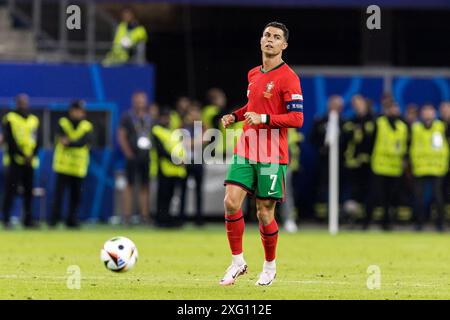 Volksparkstadion, Hamburg, Deutschland. Juli 2024. Euro 2024 Viertelfinale Fußball, Portugal gegen Frankreich; Cristiano Ronaldo (POR) Credit: Action Plus Sports/Alamy Live News Stockfoto