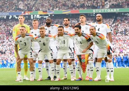 Stuttgart, Deutschland. Juli 2024. Stuttgart, 5. Juli 2024: Mannschaftsfoto von Deutschland vor dem Viertelfinalspiel der UEFA EURO 2024 zwischen Spanien und Deutschland in der Stuttgarter Arena. (Sven Beyrich/SPP) Credit: SPP Sport Press Photo. /Alamy Live News Stockfoto