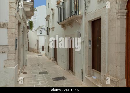 Gasse in Martina Franca, Apulien, Italien Stockfoto