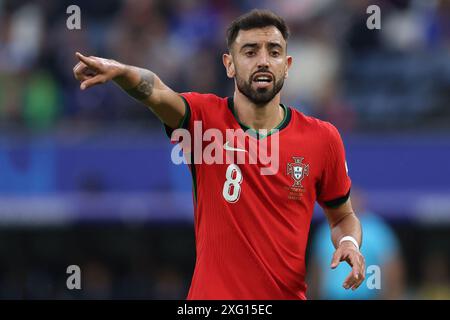 Hamburg, Deutschland. Juli 2024. Bruno Fernandes aus Portugal beim Viertelfinale der UEFA-Europameisterschaften im Volksparkstadion in Hamburg. Der Bildnachweis sollte lauten: Paul Terry/Sportimage Credit: Sportimage Ltd/Alamy Live News Stockfoto