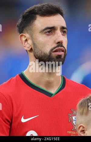 Hamburg, Deutschland. Juli 2024. Bruno Fernandes aus Portugal beim Viertelfinale der UEFA-Europameisterschaften im Volksparkstadion in Hamburg. Der Bildnachweis sollte lauten: Paul Terry/Sportimage Credit: Sportimage Ltd/Alamy Live News Stockfoto