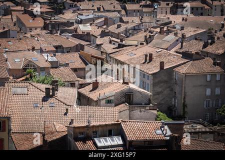 Foix, Departement Ariege, Occitanie, Pyrenäen-Gebirge, Frankreich Stockfoto