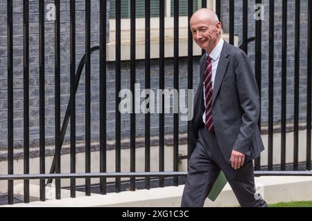 Downing Street, London, Großbritannien. Juli 2024. Pat McFadden, Kanzler des Herzogtums Lancaster, kommt in die Downing Street, als der britische Premierminister Keir Starmer für sein Labour-Kabinett ernennt. Quelle: Amanda Rose/Alamy Live News Stockfoto