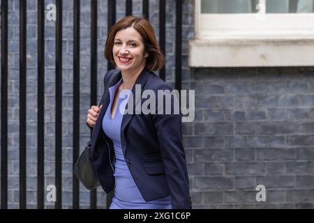 Downing Street, London, Großbritannien. Juli 2024. Bridget Phillipson, Secretary of State for Education, kommt in Downing Street an, als der britische Premierminister Keir Starmer für sein Labour-Kabinett ernennt. Quelle: Amanda Rose/Alamy Live News Stockfoto