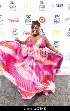 New Orleans, Usa. Juli 2024. Beim 30. ESSENCE Festival of Culture™ präsentiert von Coca-Cola® im Ernest N. Morial Convention Center in New Orleans, Louisiana, am 5. Juli 2024. (Foto: Jay Wiggins/SIPA USA) Credit: SIPA USA/Alamy Live News Stockfoto