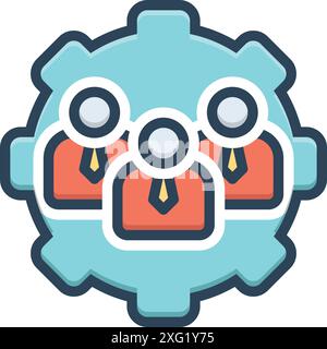 Symbol für Rollen, ACT Stock Vektor