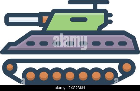 Symbol für sherman, Armee Stock Vektor