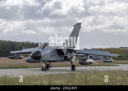 Bundeswehr NATO Deutsche Luftwaffe Tornado GR4 während eines NATO-Manövers in Deutschland Stockfoto