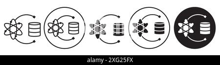 Data Science Symbol Vektorsatz Sammlung für Web Vektorsatz Sammlung für App ui Stock Vektor