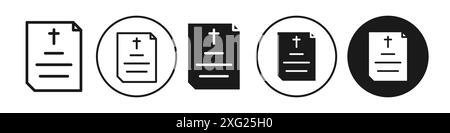 Totenzertifikat-Symbol-Vektorsatz-Sammlung für Web-Vektorsatz-Sammlung für App-ui Stock Vektor