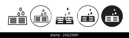 Drain Symbol Vector Set Collection für Web Vector Set Collection für App ui Stock Vektor