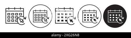 Abonnementsymbol Vektorsatz-Sammlung für Web-Vektorsatz-Sammlung für App-ui Stock Vektor