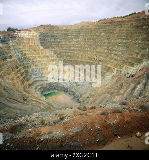 Corta Atalaya, Riotinto Minen, Provinz Huelva, Spanien Stockfoto