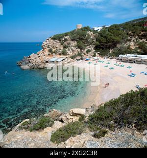 Cala Carbó, Ibiza, Balearen, Spanien Stockfoto