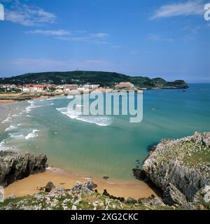 Playa de Ris. Noja. Kantabrien. Spanien Stockfoto