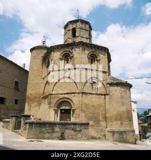 Kirche des Heiligen Grabes. Torres del Río, Navarra, Spanien Stockfoto