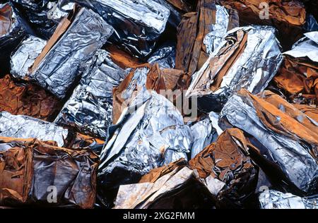 Junk. aus Blech. Santurtzi. Biskaya. Baskenland. Spanien Stockfoto