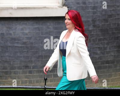 London, Vereinigtes Königreich, 05. Juli 2024. Louise Haigh, Verkehrsministerin, kommt auf Nummer 10 an und wird auf ihr neues Amt ernannt. Stockfoto