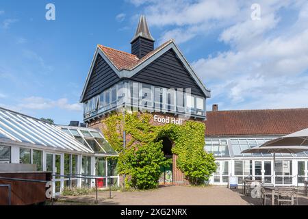 Blick auf die Food Hall im RHS Wisley Garden, Surrey, England, Großbritannien Stockfoto