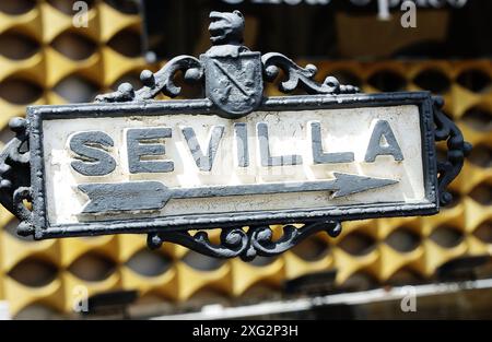 In Jerez De La Frontera, Cádiz Provinz Sevilla-Sign. Spanien Stockfoto