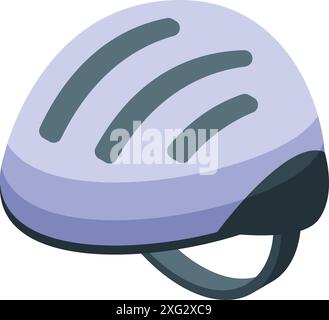 Neuer Fahrradhelm, der die Sicherheit bei Radtouren gewährleistet Stock Vektor