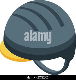 Professioneller Fahrradhelm zum Schutz der Köpfe von Radfahrern vor Verletzungen während der Fahrt Stock Vektor