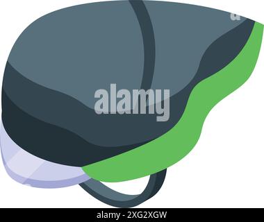 Moderner Fahrradhelm für optimalen Schutz und einen eleganten Look für Radfahrer aller Leistungsstufen Stock Vektor