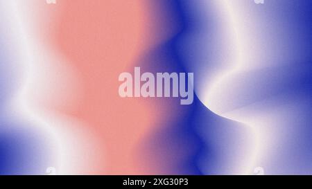 Abstrakter, körniger Hintergrund mit Blaurosa- und Weißtönen. Design, Poster, Vorlage, Desktop, Hintergrundbild Stockfoto