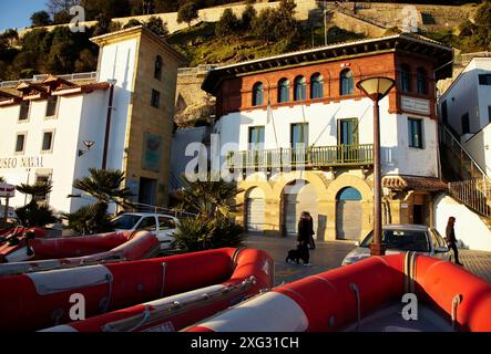 Marinemuseum, Fischereihafen, San Sebastian, Gipuzkoa, Donostia, Baskenland, Spanien Stockfoto