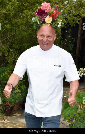 1. Juli 2024. East Molesey, Surrey, Großbritannien. Aldo Zilli beim RHS Hampton Court Palace Garden Festival 2024. Sue Andrews/Alamy. Stockfoto