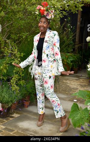 1. Juli 2024. East Molesey, Surrey, Großbritannien. Angellica Bell beim RHS Hampton Court Palace Garden Festival 2024. Sue Andrews/Alamy. Stockfoto