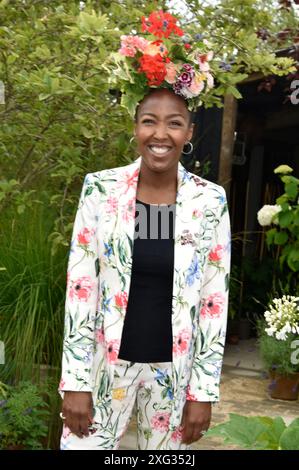 1. Juli 2024. East Molesey, Surrey, Großbritannien. Angellica Bell beim RHS Hampton Court Palace Garden Festival 2024. Sue Andrews/Alamy. Stockfoto