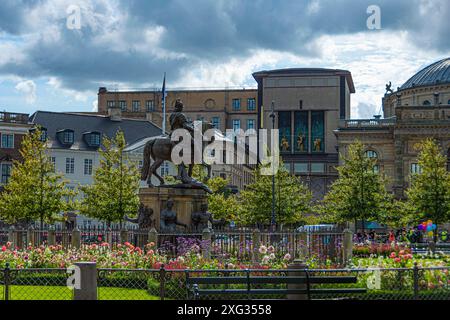 Platz im Zentrum von Kopenhagen. Dänemark. Stockfoto