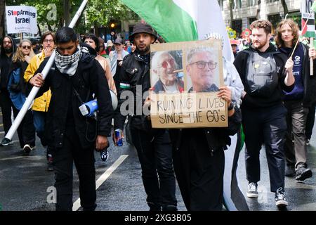 London, Großbritannien. Juli 2024. Freier palästinensermarsch durch das Zentrum Londons. Quelle: Matthew Chattle/Alamy Live News Stockfoto