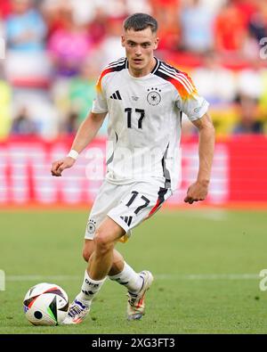 Stuttgart, Deutschland. Juli 2024. Florian Wirtz (Deutschland) während des Spiels der UEFA Euro 2024 zwischen Spanien und Deutschland. Das Viertelfinale fand am 5. Juli 2024 im Stadion Stuttgart statt. (Foto: Sergio Ruiz/PRESSINPHOTO) Credit: PRESSINPHOTO SPORTS AGENCY/Alamy Live News Stockfoto