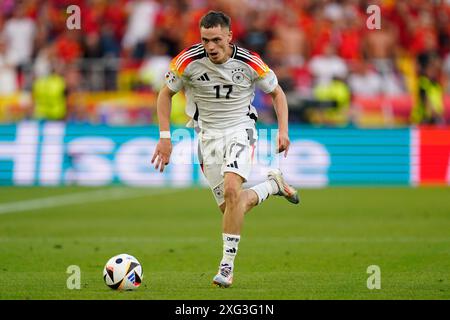 Stuttgart, Deutschland. Juli 2024. Florian Wirtz (Deutschland) während des Spiels der UEFA Euro 2024 zwischen Spanien und Deutschland. Das Viertelfinale fand am 5. Juli 2024 im Stadion Stuttgart statt. (Foto: Sergio Ruiz/PRESSINPHOTO) Credit: PRESSINPHOTO SPORTS AGENCY/Alamy Live News Stockfoto