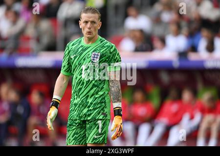 DÜSSELDORF - 06.07.2024, englischer Torhüter Jordan Pickford während des Viertelfinales der UEFA EURO 2024 zwischen England und der Schweiz am 6. Juli 2024 in der Düsseldorf Arena. ANP | Hollandse Hoogte | GERRIT VAN COLOGNE Stockfoto