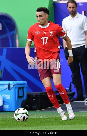 Düsseldorf, Fussball UEFA EURO 2024 Viertelfinale England - Schweiz am 06.07.2024 in der Düsseldorf Arena in Düsseldorf Ruben Vargas ( Schweiz ) Foto: Revierfoto Credit: ddp Media GmbH/Alamy Live News Stockfoto